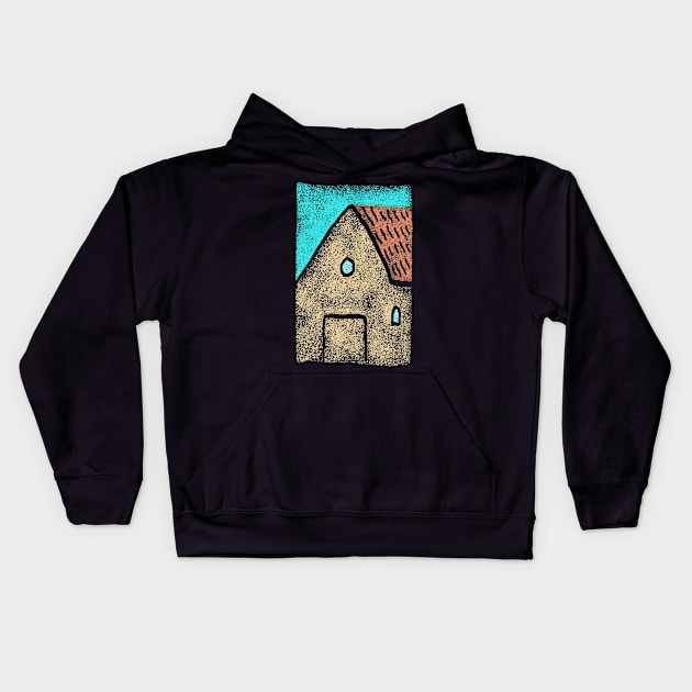 Old German Farmer´s House Kids Hoodie by Nikokosmos